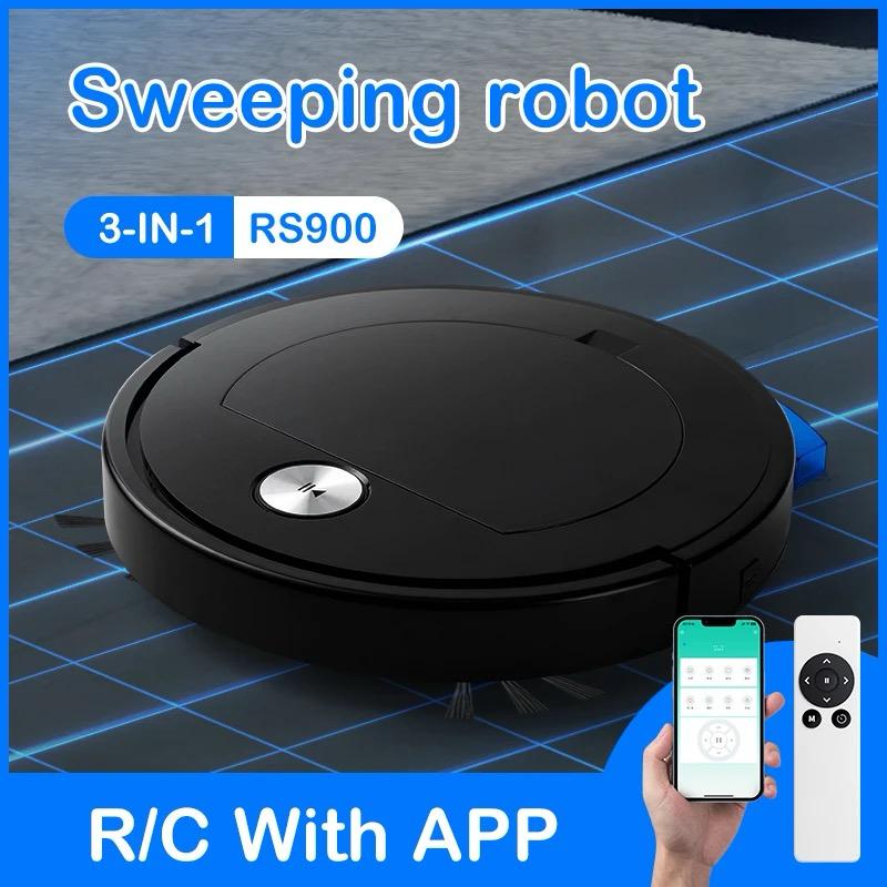 Remote Control Cleaning Appliances Strong Power Sweeping Robot Vacuum Cleaners RS900