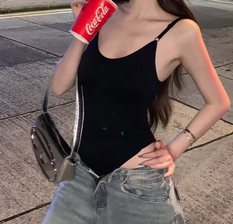 French Style Dopaamine Backless Crop Top Women's  34255 - TUZZUT Qatar Online Shopping