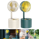Desktop Foldable Rechargeable Humidification Mini Fan F-082 - TUZZUT Qatar Online Shopping