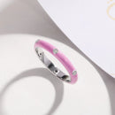 1pc Fashion Multicolor Silver Rings Women S3669672(Size8