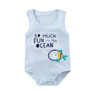 1PC Baby Boy Girl Sleeveless Cotton Bodysuit Long Sleeve Clothes Newborn Bodysuit X210051 - TUZZUT Qatar Online Shopping