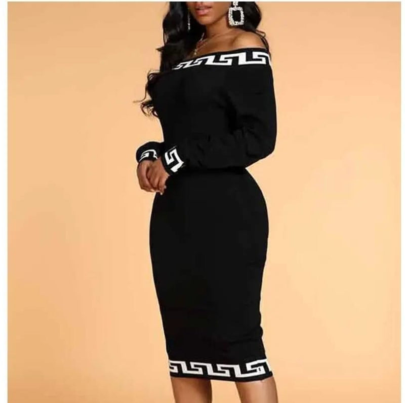 African Dresses For Women Long Sleeve Wrap Dress Elegant Evening Party Wear Princess Cosplay Costume Autumn Straight should 3XL S4459956