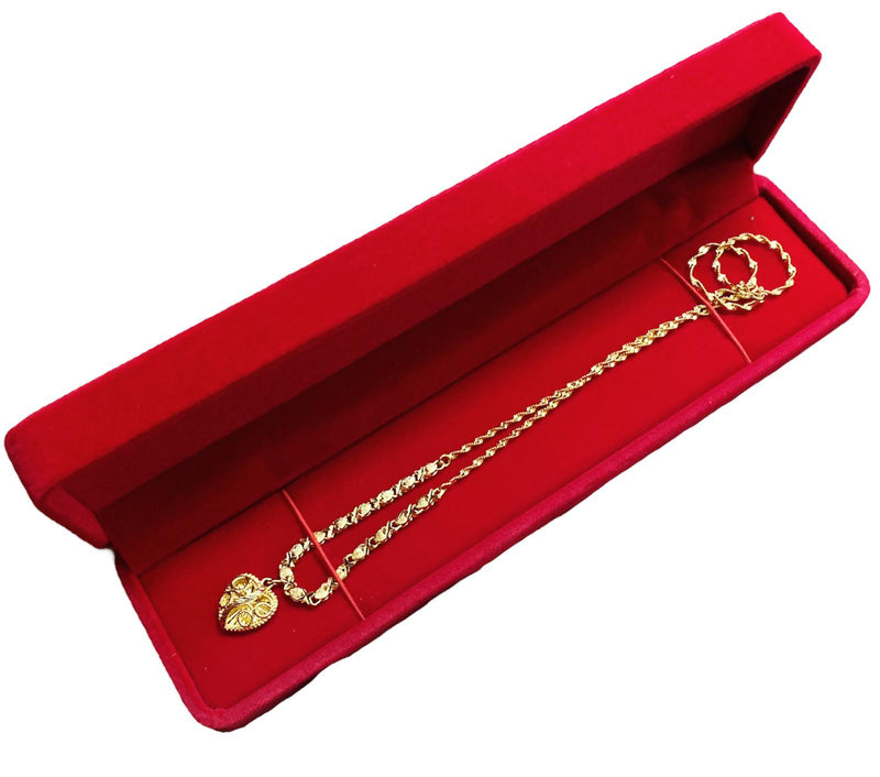 Women'S Fashion Copper Gilded Love Pendant Ladies  Heart Necklace S4858020 - Tuzzut.com Qatar Online Shopping