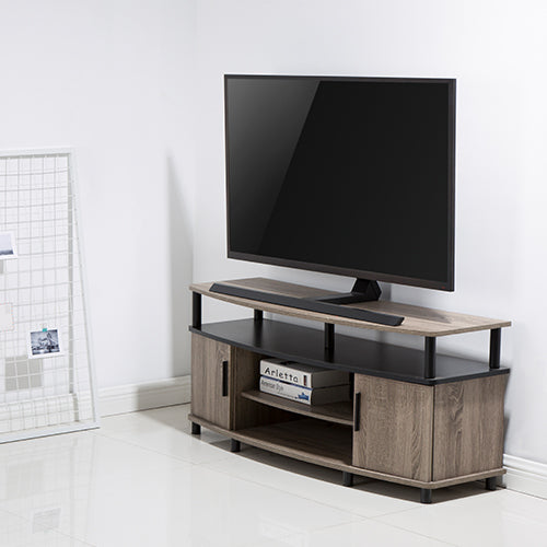 Premium Contemporary Aluminum Pedestal Tabletop Tv Stand - SH 4275B (Fits Most 37" ~ 86" Screen, Weight Capacity 40kg) - TUZZUT Qatar Online Shopping