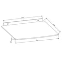SkillTech Small DVD / Receiver Tempered Glass Wall Mount - SH 04D (30x20cm) - Tuzzut.com Qatar Online Shopping