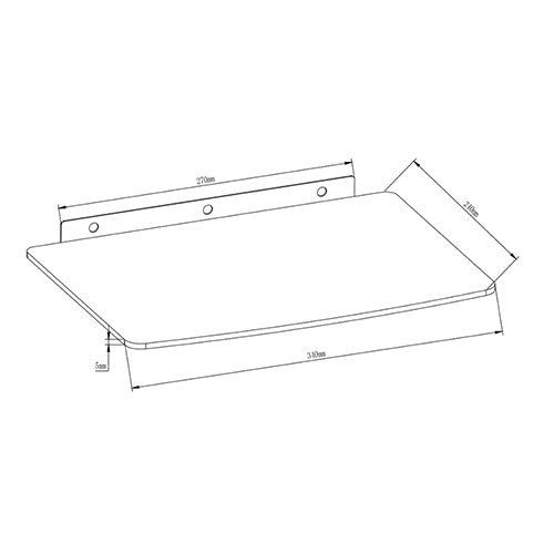 SkillTech Medium DVD / Receiver Steel & Tempered Glass Wall Mount - SH 03D (34x24cm) SkillTech Medium DVD / Receiver Steel & Tempered Glass Wall Mount - SH 03D (34x24cm)