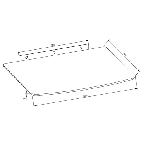 SkillTech Large DVD / Receiver Tempered Glass Wall Mount - SH 01D (40x30cm) SkillTech Large DVD / Receiver Tempered Glass Wall Mount - SH 01D (40x30cm)