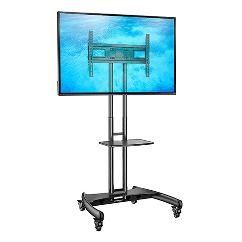 Skill Tech Height Adjustable Professional TV Trolley Stand - NB AVA-1500-60-1P (Fits Most 32 Skill Tech Height Adjustable Professional TV Trolley Stand - NB AVA-1500-60-1P (Fits Most 32