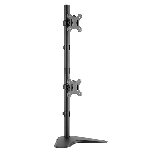 Vertical Dual-Monitor Steel Articulating Desktop Stand - SH 120T02V (Fits Most 13" ~ 32") - Tuzzut.com Qatar Online Shopping