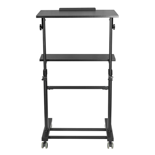 Height Adjustable Mobile Workstation With Tiltable Desktop Mount SH-WS-T01A - TUZZUT Qatar Online Shopping
