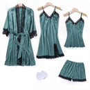 Pajamas Women Set Pyjamas Women Summer Pijamas Femme 4 Pieces Set M S4954707 - Tuzzut.com Qatar Online Shopping