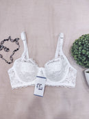 Lace Women's Bra Breast Cover Summer Thin Full Cup Bras 504575 - TUZZUT Qatar Online Shopping