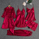 Women's Pajamas Comfortable  Five Piece Set  006748027 - TUZZUT Qatar Online Shopping