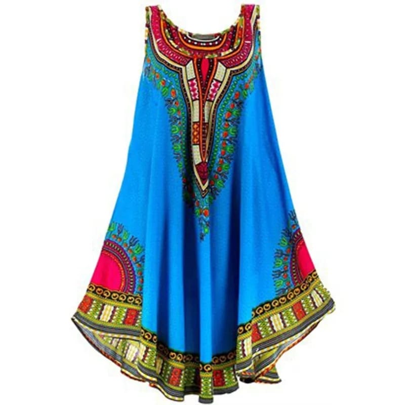 Top African Clothing Aresses Women's Fashion Dashiki Dress Vetement Femme Robe Africaine 3d African Clothing S4570560