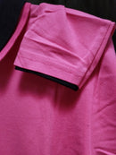 Colorblock Shwal Neck Blend Pink T-Shirt - TUZZUT Qatar Online Shopping