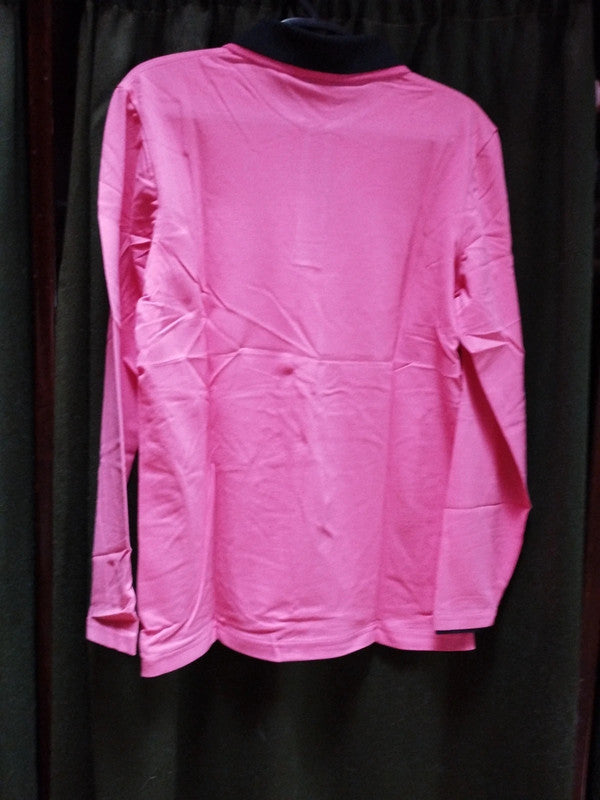Colorblock Shwal Neck Blend Pink T-Shirt Colorblock Shwal Neck Blend Pink T-Shirt