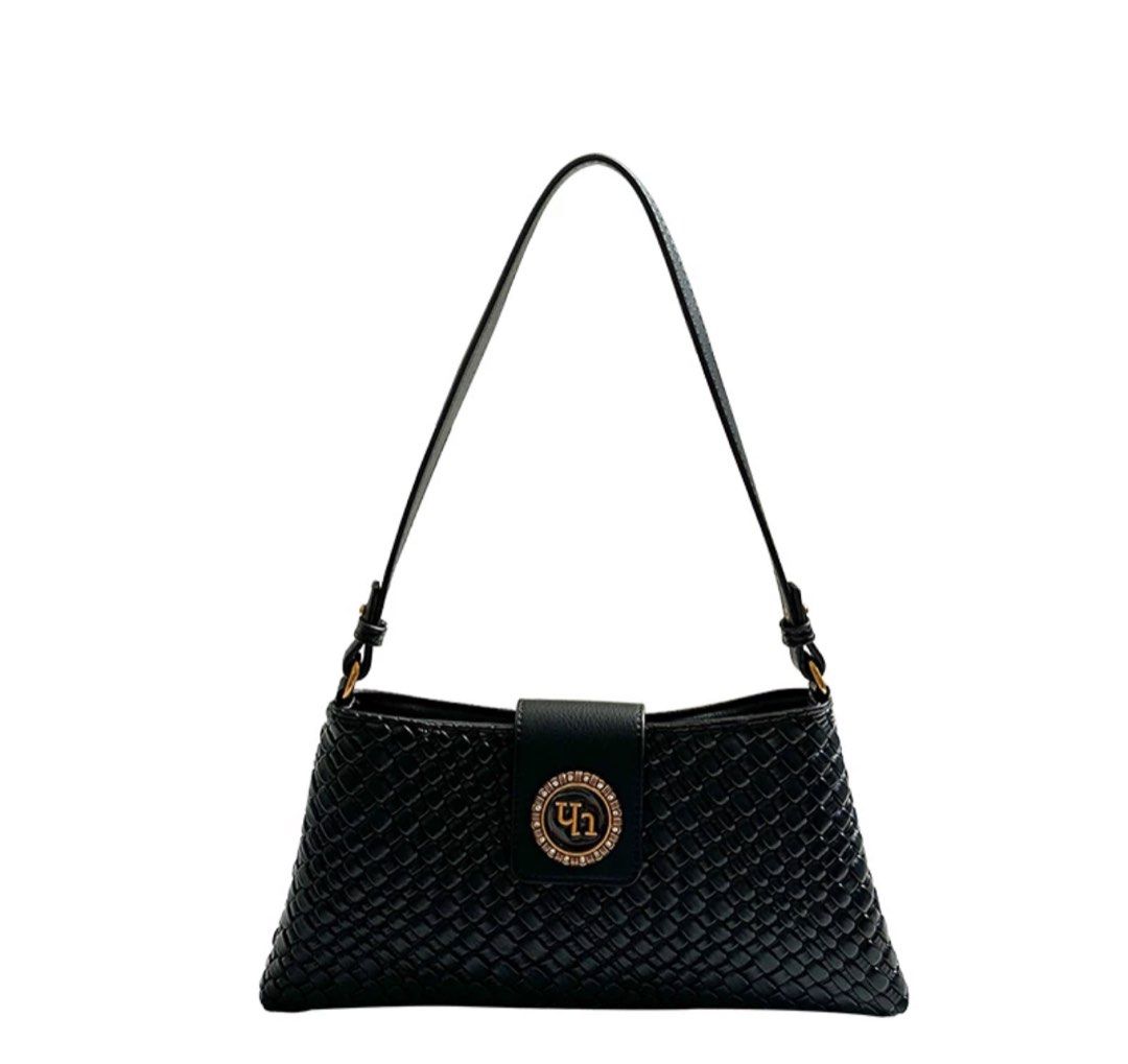 Black Quilted Sling Bag 75084