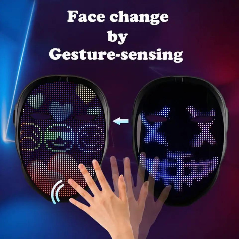 Face Transforming LED Mask with App Controlled