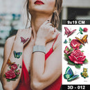 3D Body Art Temporary Waterproof Tattoo Sticker Small Bug Butterfly Flowers - Tuzzut.com Qatar Online Shopping