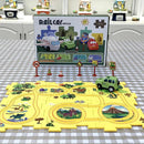 Electric Car Dinosaur Scene Children Fun Puzzle Electric Assembly Rail - TUZZUT Qatar Online Shopping