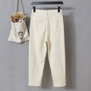 Women's Solid Color Jeans M 424367 - TUZZUT Qatar Online Shopping