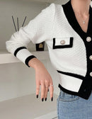 Women's Long Sleeve Button Casual Sweater     B-208534 - TUZZUT Qatar Online Shopping