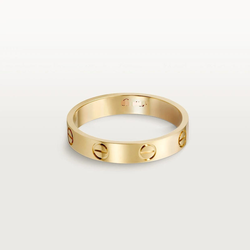 LOVE Ring Yellow Gold DN2011 - TUZZUT Qatar Online Shopping