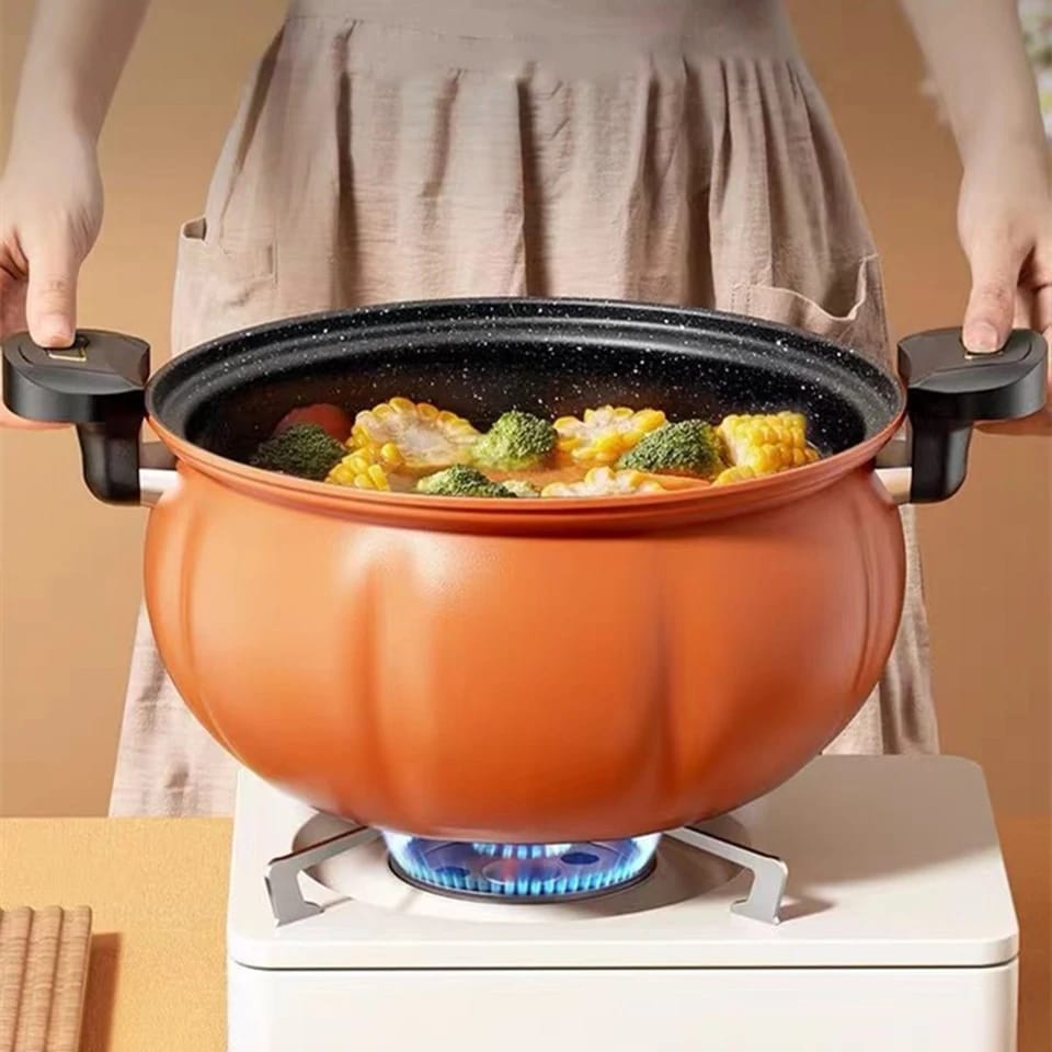8L Pumpkin pot Multifunctional Plumpy Non-stick Micro Pressure Pot Totipotent 8L Pumpkin pot Multifunctional Plumpy Non-stick Micro Pressure Pot Totipotent