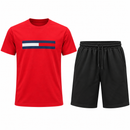 Men’s Red T-Shirt & Black Shorts Set SDR 4037 - S