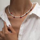 CHERRY BEAD CHOKER X 3528583 - Tuzzut.com Qatar Online Shopping