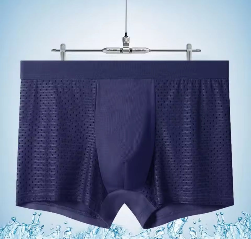 Comfortable Mesh Breathable Boxer Briefs Home Use Hotel Stay Home Sleepwear 115900 - TUZZUT Qatar Online Shopping