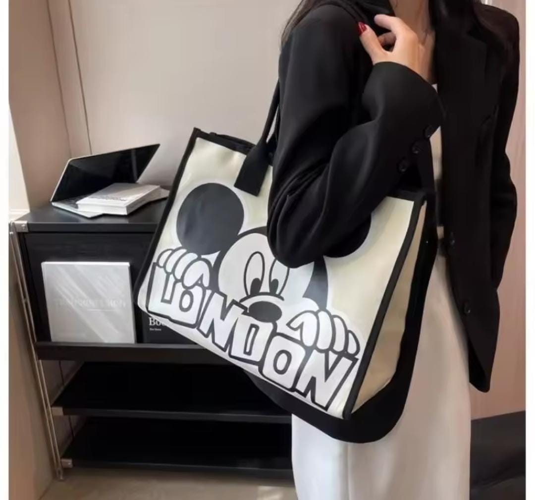 Women's Mickey Canvas Versatile Casual Shoulder Bag 1535747 Women's Mickey Canvas Versatile Casual Shoulder Bag 1535747