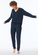 Women's Pajama Set Soft Sleepwear Long Sleeve Shirt and Jogging Pants Pajama Set       S4396939 - TUZZUT Qatar Online Shopping