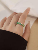Cubic Zirconia Decor Ring S4848531 - Tuzzut.com Qatar Online Shopping
