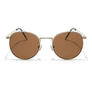 Round Brown Gold Sunglasses S4558103 - TUZZUT Qatar Online Shopping