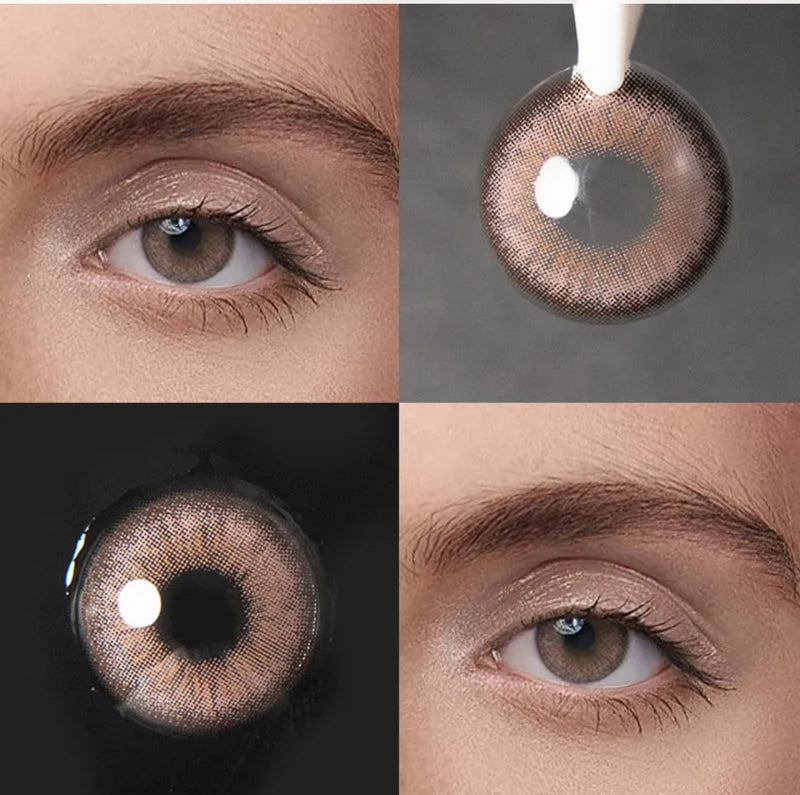 Unibling Galaxy Brown Contact Lenses for Eyes (1 Pair) - TUZZUT Qatar Online Shopping