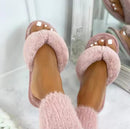 Women's Thick Sole Plush Slippers, Indoor Cotton Sandals     3046309 - TUZZUT Qatar Online Shopping