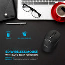 PAWA 6D Wireless Mouse With Auto Sleep Function -Black - TUZZUT Qatar Online Shopping