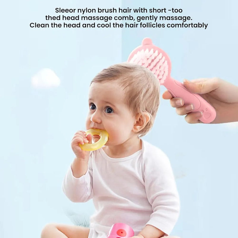 2PCS Baby Hair Brush,Comb for Newborn Kid 0604 - TUZZUT Qatar Online Shopping