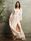 Women's Long Sleeve Solid Color Modest Fashion Dress XL 508358 - TUZZUT Qatar Online Shopping