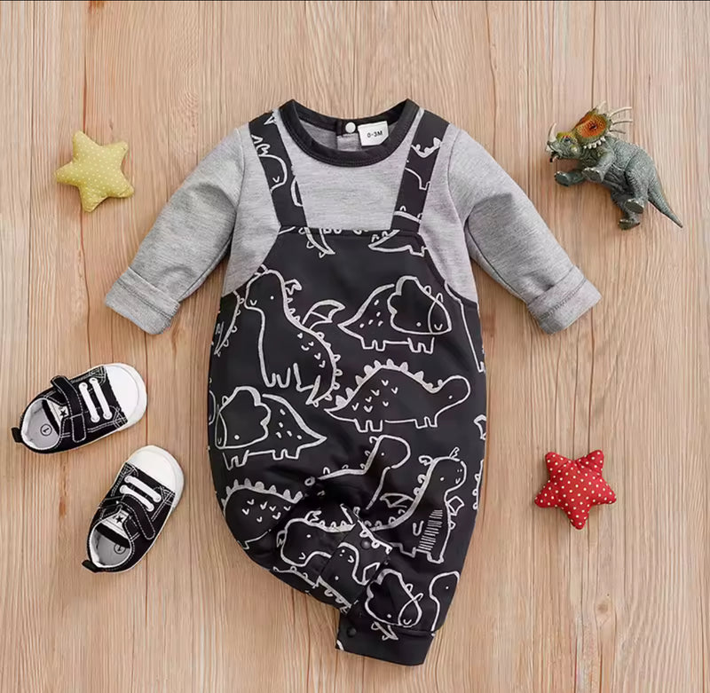 fashionable spring and autumn newborn long sleeved jumpsuit 1552541 - TUZZUT Qatar Online Shopping