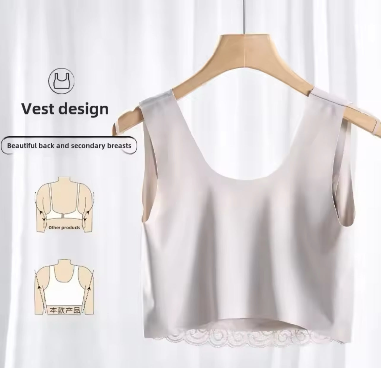 Women Lace Gathered Beauty Back Wireless Bralette Push Up Underwear-wb11/50225 Women Lace Gathered Beauty Back Wireless Bralette Push Up Underwear-wb11/50225