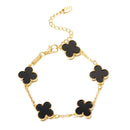 Flower Bracelet Pretty Design Sweet Temperament Enamel Simulated Pearl Bracelet For Women W10181 - TUZZUT Qatar Online Shopping