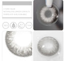 Unibling  Diamond Grey Contact Lenses for Eyes (1 Pair) - TUZZUT Qatar Online Shopping