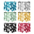 6 Pieces Men's Wrinkle Free Running Briefs, Letter Cartoon Print Four Colours Long Leg Boxers zd199 - TUZZUT Qatar Online Shopping