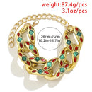 Fashion hyperbolic punk color drop oil clavicle necklace X4539363 - TUZZUT Qatar Online Shopping