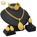 Nigeria Dubai Gold Color Fine Flowers Jewelry Sets S4469557 - TUZZUT Qatar Online Shopping