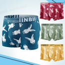 6 Pieces Men's Wrinkle Free Running Briefs, Letter Cartoon Print Four Colours Long Leg Boxers zd199 - TUZZUT Qatar Online Shopping