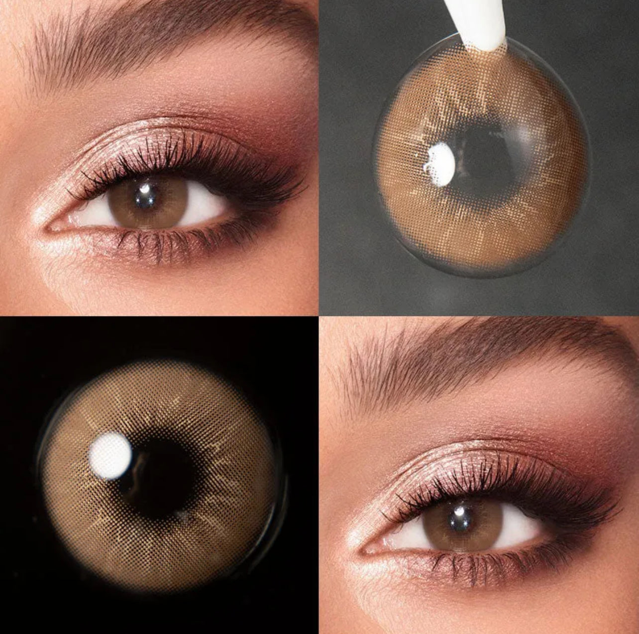 Unibling Eros Brown Contact Lenses for Eyes (1 Pair) Unibling Eros Brown Contact Lenses for Eyes (1 Pair)
