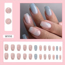 24pcs Natural Delicate & Comfortable Removable Fake Nails  464323 - TUZZUT Qatar Online Shopping